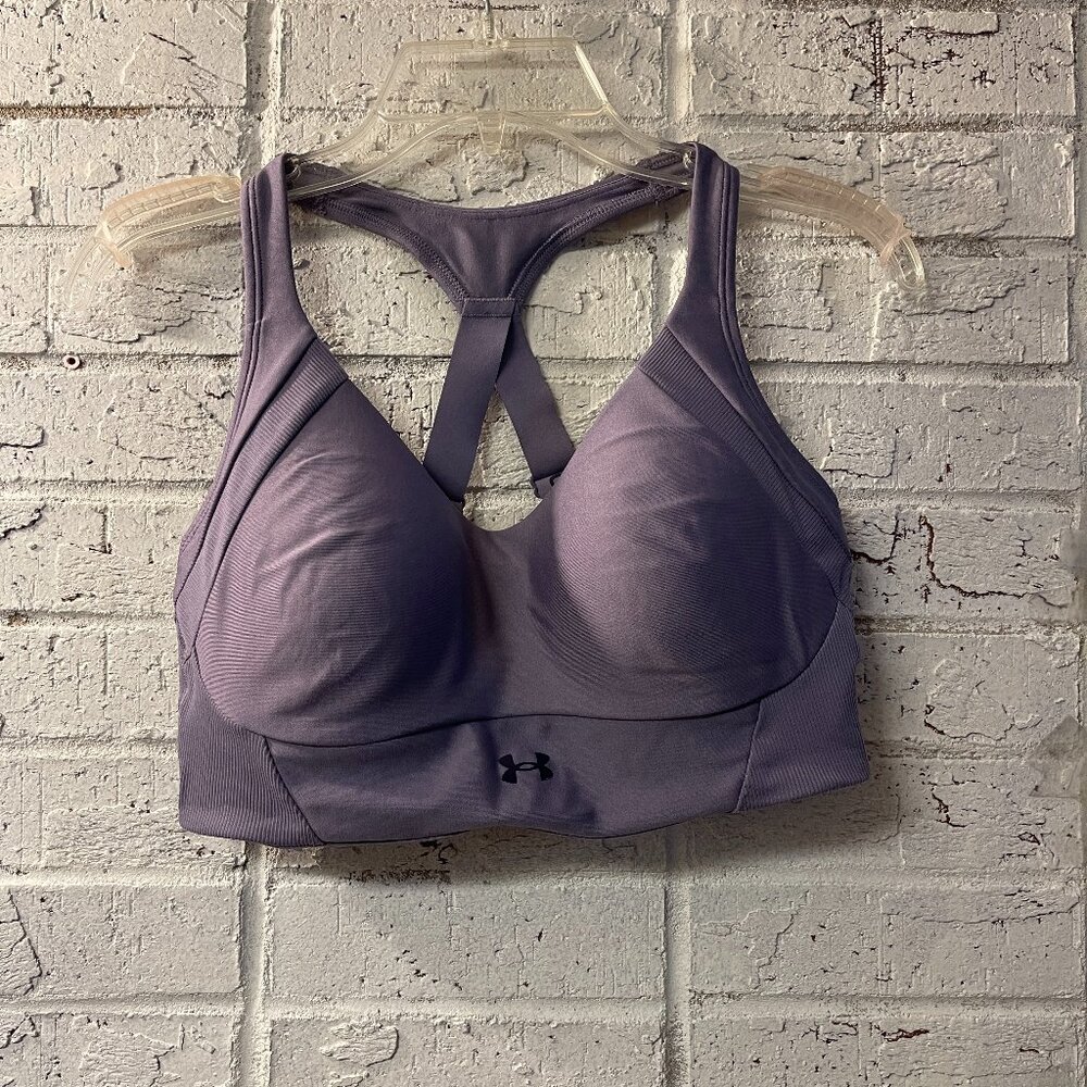 Under Armour High Sports Bra Purple Large